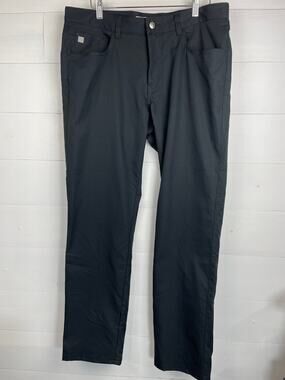 Peter Millar Crown Sport EB66 Performance Five-Pocket Pants Black 34x32 Golf